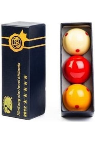 Süper Pro Cup Benekli 3 Top Carom Bilardo Top Seti 61.5 Mm