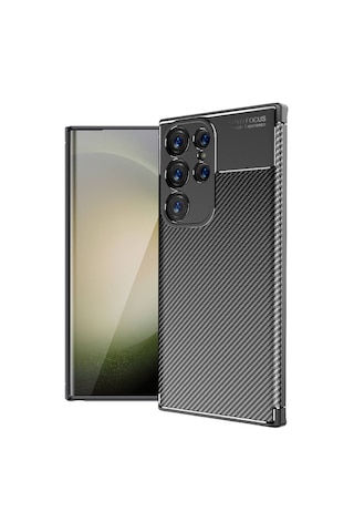 Rba Aksesuar Galaxy Uyumlu S24 Ultra Kılıf Rba Negro Silikon Kapak - Siyah Siyah