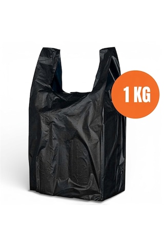 Siyah Atlet Market, Manav, Çöp Küçük Boy Poşet 1 Kg