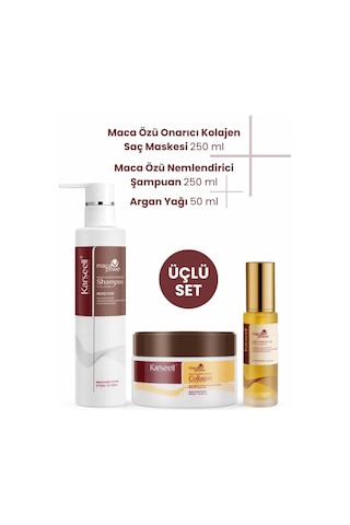 Set Onarıcı Repair Kolajen Saç Maskesi 250 Ml + Nemlendirici Şampuan 200 Ml + Argan Yağı 50 Ml - 754553283 Set Onarıcı Repair Kolajen Saç Maskesi 250 Ml + Nemlendirici Şampuan 200 Ml + Argan Yağı 50 Ml - 754553283