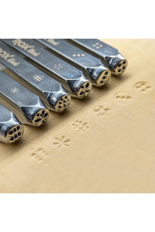 Rox Wood 0190 İşaretleme Zımba Seti 6 Mm - 6 Parça