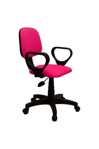 Türksit Kozmo Eko Kollu Çalişma Koltuğu Deri Pembe