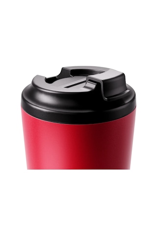 Made By Fressko Grande Boy Paslanmaz Çelik Çift Duvar Yeniden Kullanılabilir Kahve Bardağı, Termos, Yalıtımlı Termal Kupa, 475 Ml Chilli - Kırmızı