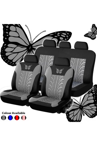 Padalink Otomobil Koltuk Kılıfı Gri Kumaş 9'lu Set: Standart Araçlara Uyumlu, Kirlilik Ve Aşınma Koruyucu, Kolay Kurulum