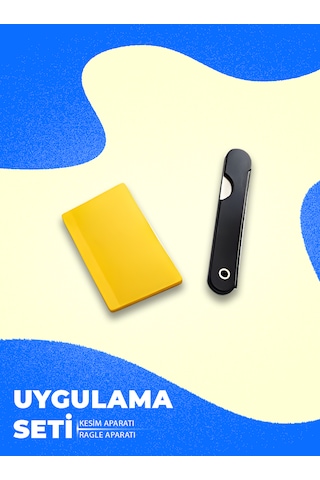 Uygulama Seti Ragle + Kesim Bıçağı Cam Filmi, Ppf Ve Folyo Uygulama Aparatı