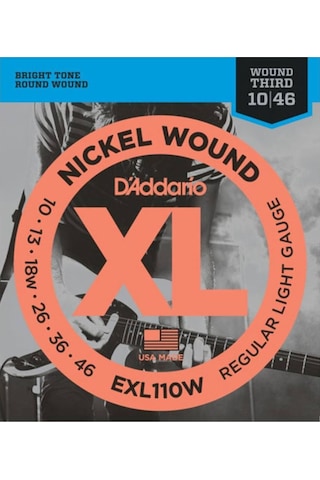D'addario Exl110w 3rd Wound Elektro Gitar Teli 10-46
