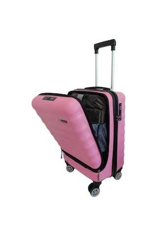 Vegmann Wave Laptop Bölmeli Pembe Kabin Boy Valiz Pembe