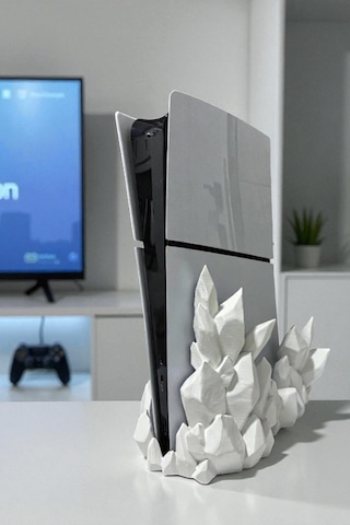 Ps5 Slım Stand Dijital Versiyon Uyumlu Playstation 5 Dikey Stand Ps5 Stand Beyaz