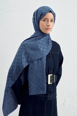 Armine Elegance J.ipek Pamuk Dama Şal - 75 X 195 Lacivert