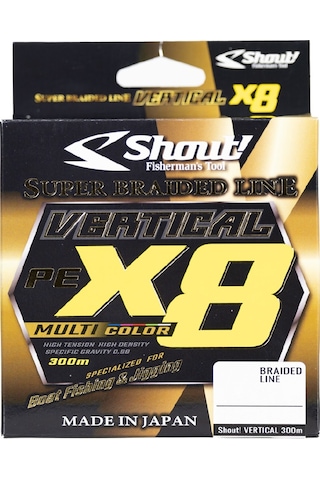 Shout Vertical 8b Multicolor 300m İp Misina 0,12mm