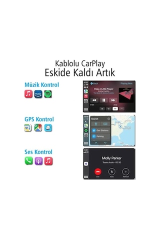 Powermaster Pm-24508 Wireless Kablosuz Apple İphone Carplay Ekran Yansıtma Versiyon 4.0