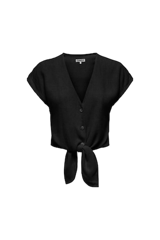 Onlsıesta Ss Knot Lın Bl Shırt Pnt Noos Siyah Renk