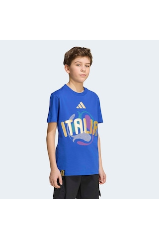 Adidas Ita Olp Çocuk Mavi T-shirt Jz8870