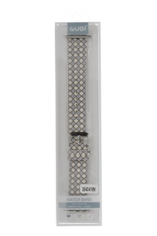 Apple Watch 38mm Karo Motif Kordon - Lila