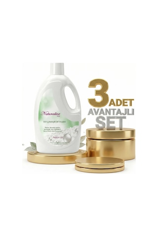 Naturalive Beyazlar Sıvı Çamaşır Deterjanı 3x2,50 Lt 2500 ML