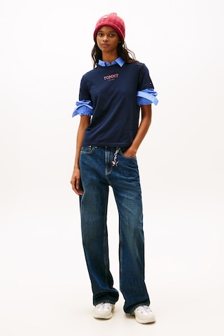 Tommy Hilfiger Kadın Tjw Essential Logo Detaylı 2'li T-shirt Seti-12855 Lacivert