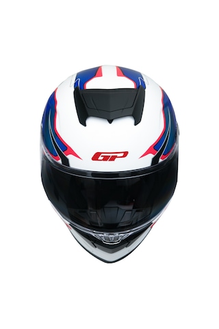 Gp Kompozit Mks008-ewbr Yarış Spoiler Güneş Vizörlü Şeffaf Full Face Motosiklet Kaskı Çok Renkli