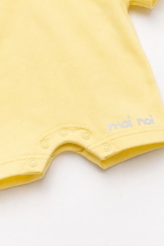Babyhola Unisex Pamuk Kapşonlu Bebek Tulum 10531 Sarı