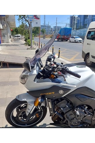 2011-16 Yamaha Fazer8 Uzun Ön Cam Zeus Açık Füme 61cm 4mm Fazer 8