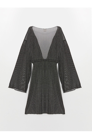 Lcw Dream Siyah Şal Yaka Kadın Kimono