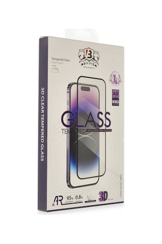 Apple İphone 17 Pro Bilvis 3d Cam Ekran Koruyucu - Siyah