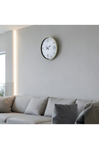 Natural Krem 36 Cm Duvar Saati Çok Renkli