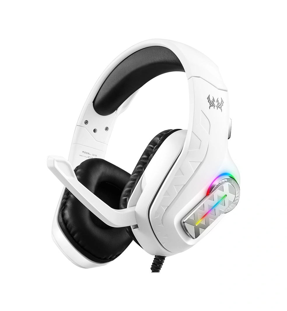 Sones Kotıon Each G4100 Mikrofonlu Baş Üstü Stereo Oyun Kulaklığı, Siyah Beyaz, Uzunluk: Yaklaşık 2,1 M