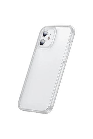 Baseus iPhone Uyumlu 12 Mini Kamera Lens Koruyuculu Frame Kılıf- 5775 Siyah