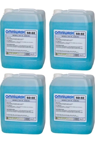 Omniwash Sd-60 Sıvı El Sabunu Nemlendiricili 5000ml 4 Adet