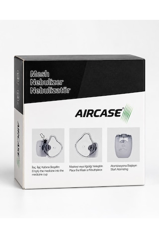 Aırcase Ac 106 Mesh Nebulizatör Taşınabilir Şarjlı Sessiz Çalışan Buhar Makinesi Tek Tuşla Kullanım