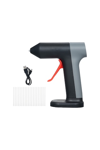 Konesam 3.7v Şarj Edilebilir Sıcak Yapıştırma Tabancası Seti - 20 Adet Yapıştırma Çubuğu, Hızlı Isınma, Usb Şarj, Çift Katmanlı Yanmaz Tasarım