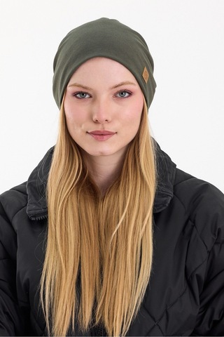 Butikgiz Termal %100 Pamuklu Soft 2 Stil 1 Arada Bere Premium Cuts Serisi Haki