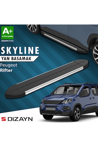 S-dizayn Peugeot Rifter Skyline Krom Yan Basamak 203 Cm 2019-2023 A+ Kalite