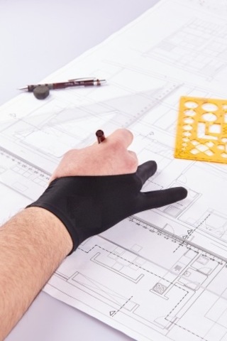 Meks'ten Art-worker Sanatçı Öğretmen Öğrenci İçin Çizim Eldiveni