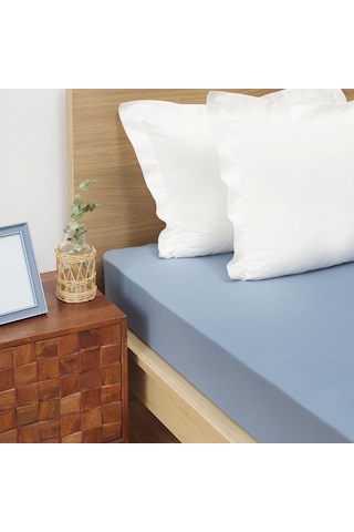 Karaca Home İndigo Penye Çift Kişilik Fitted Çarşaf