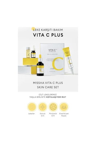 Missha Vita C Plus Correcting & Firming Ampoule Serum 40 ML + Vita C Plus Eraser Toning Cream 30 ML
