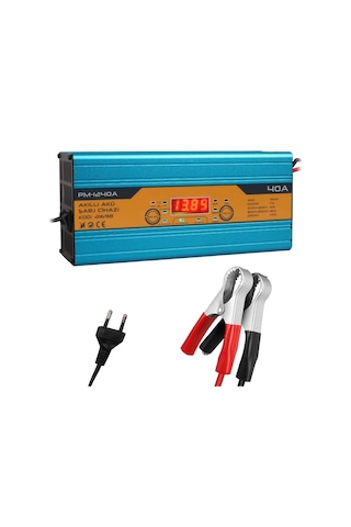 Dc-1240a 12v-40a Akü Şarj Cihazı Jel Kuru Asitli Akülere Uygun Lithium-ıon Pil Ve Akülere Uygun Değildir