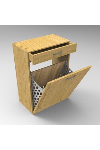 Mesan Kirli Çamaşır Sepeti Beyaz