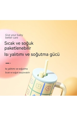 Maoyaya Soğuk Ve Sıcak Koruyan Tonlarca Kullanımlık Termos Bardağı - Pembe Pembe