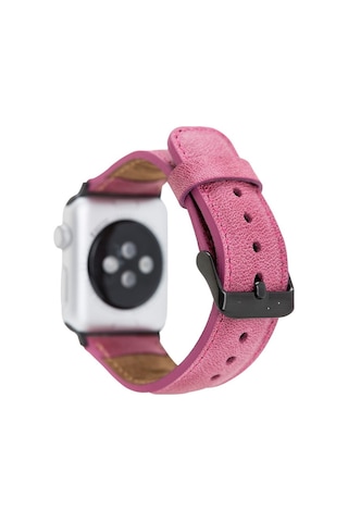 Bouletta Apple Uyumlu Watch Deri Kordon 38-40-41mm TN08 Pembe