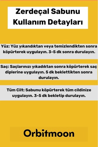 Özel Üretim Doğal El Yüz Saç Vücut Güzel Koku Leke Karşıtı Orijinal Zerdeçal Ekstraktı Sabunu 5 Adet