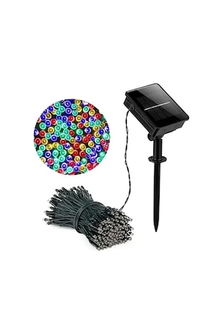 Mey İthalat 11m 100 Led Solar Rgb Işık Çok Renkli