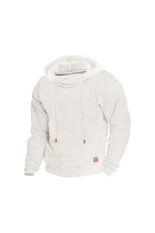 Yeni Uzun Kollu Kapüşonlu Erkek Sweatshirt'ü Kırmızı