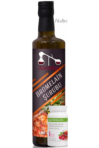 Ahududu Aromalı 51 Gr Küçük Çay Alembic Bromelain Hediyeli