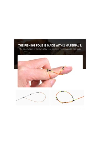 Ximistore9 1 Metre Yarı Titanlıklı Bölümlü Halat Balıkçılık Kamışı - Hafif, Taşınabilir, Karbon Fiber Ve Paslanmaz Çelik Malzeme