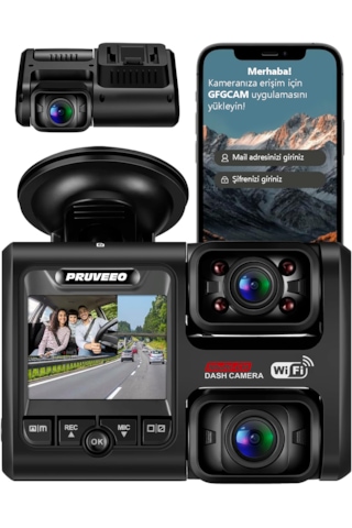 Pruveeo D30 Wi-fi 4k Araç Kamerası