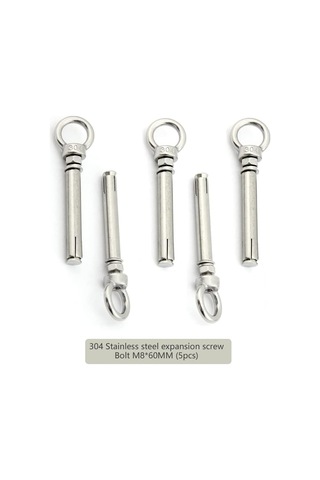Genişletme Vidalı Cıvatalar, M860 M670/80mm 304 Ev Dış Mekan İçin Paslanmaz Çelik 5 Adet