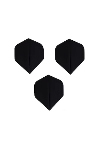 150 Micron 5 Set 15 Adet Dart Flight Flayt Siyah Pet Dartsan