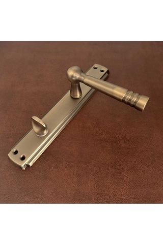 Osmanlı Mat Antik Sarı Bravo Aynalı Wc Banyo Kapı Kolu Sağ Basar 1 Takım