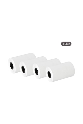 Ximistore9 Beyaz 57x40mm Termal Kasaba Kağıdı - 4 Adet Paket - Market Fişi Yazdırma Kâğıdı